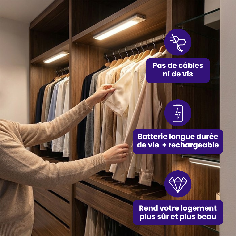 Lampe à détecteur de mouvement magnétique