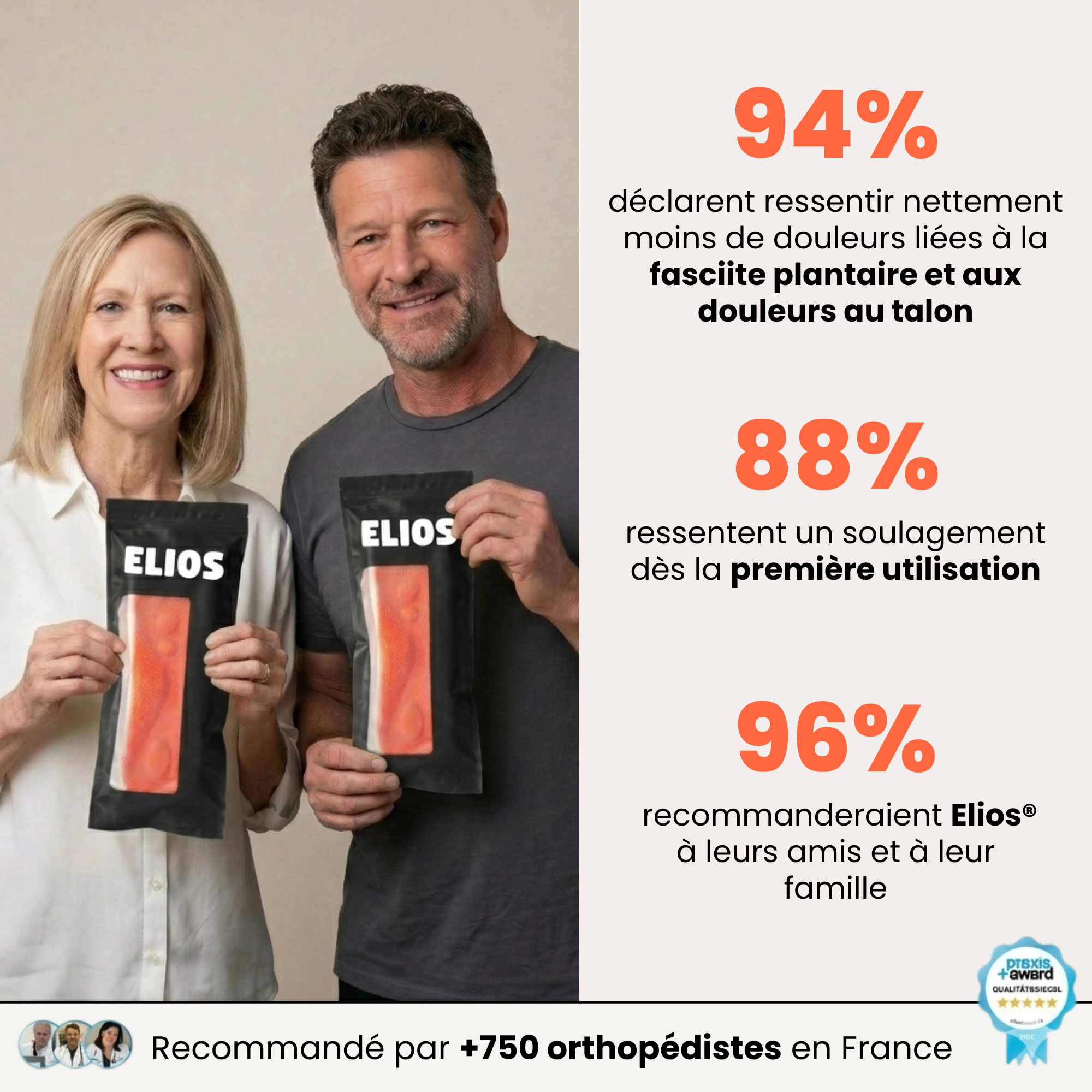 Semelles orthopédiques pour soulager les douleurs au talon et la fasciite plantaire