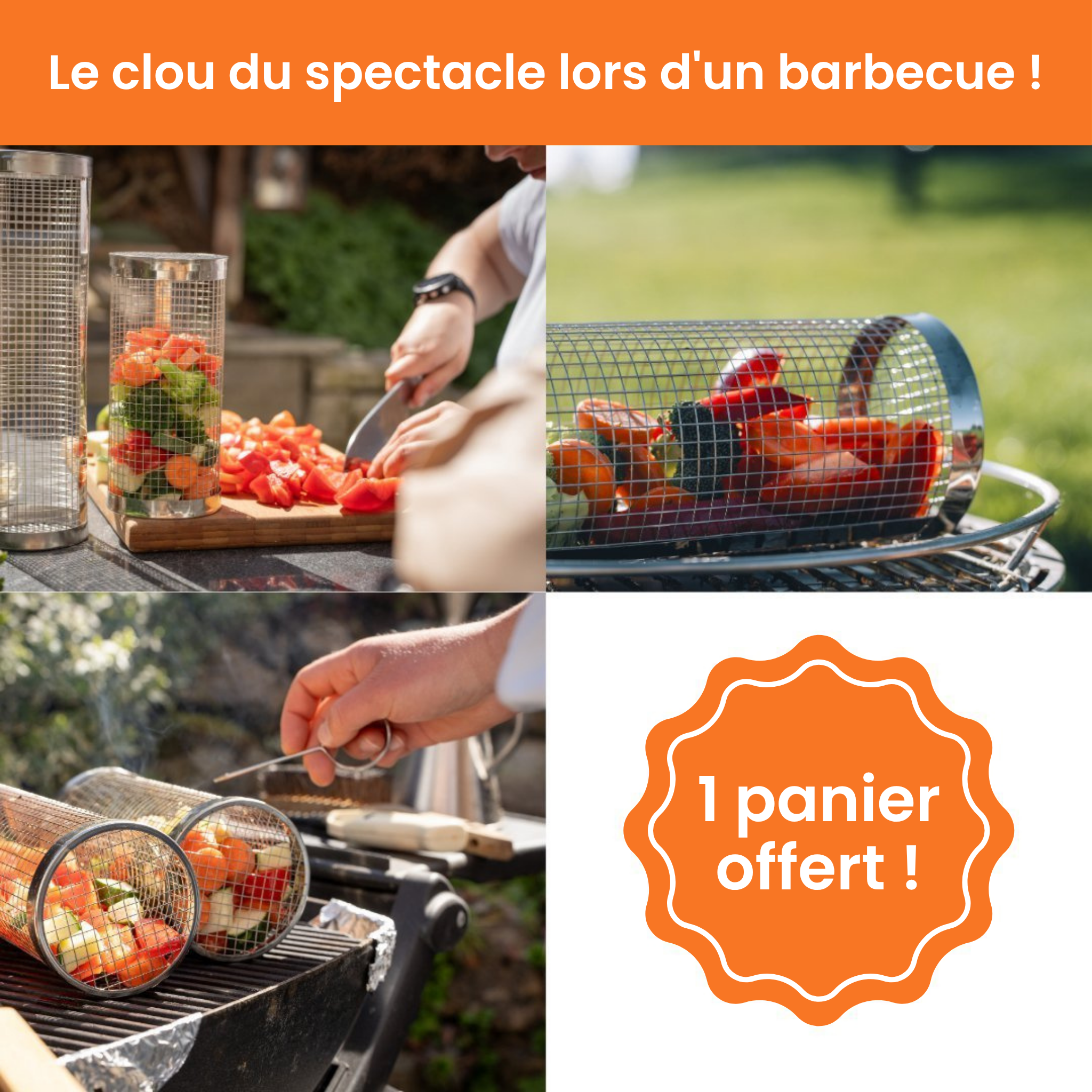 Panier de cuisson barbecue